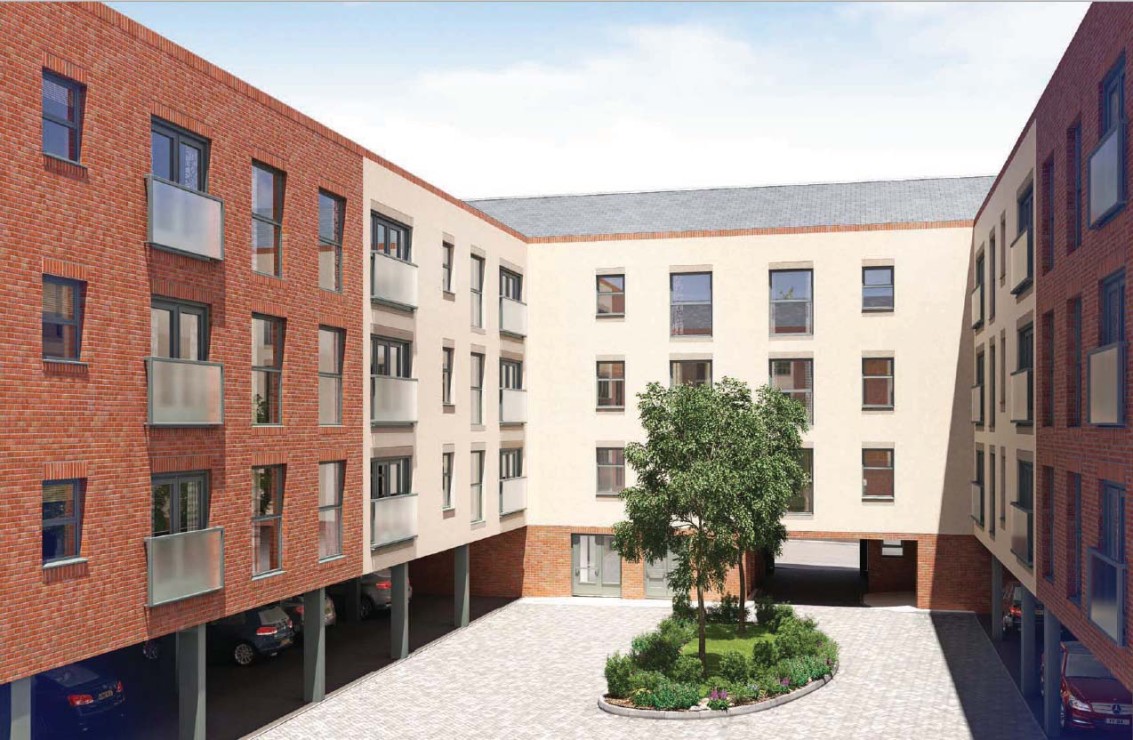 Photo of flats and Car park