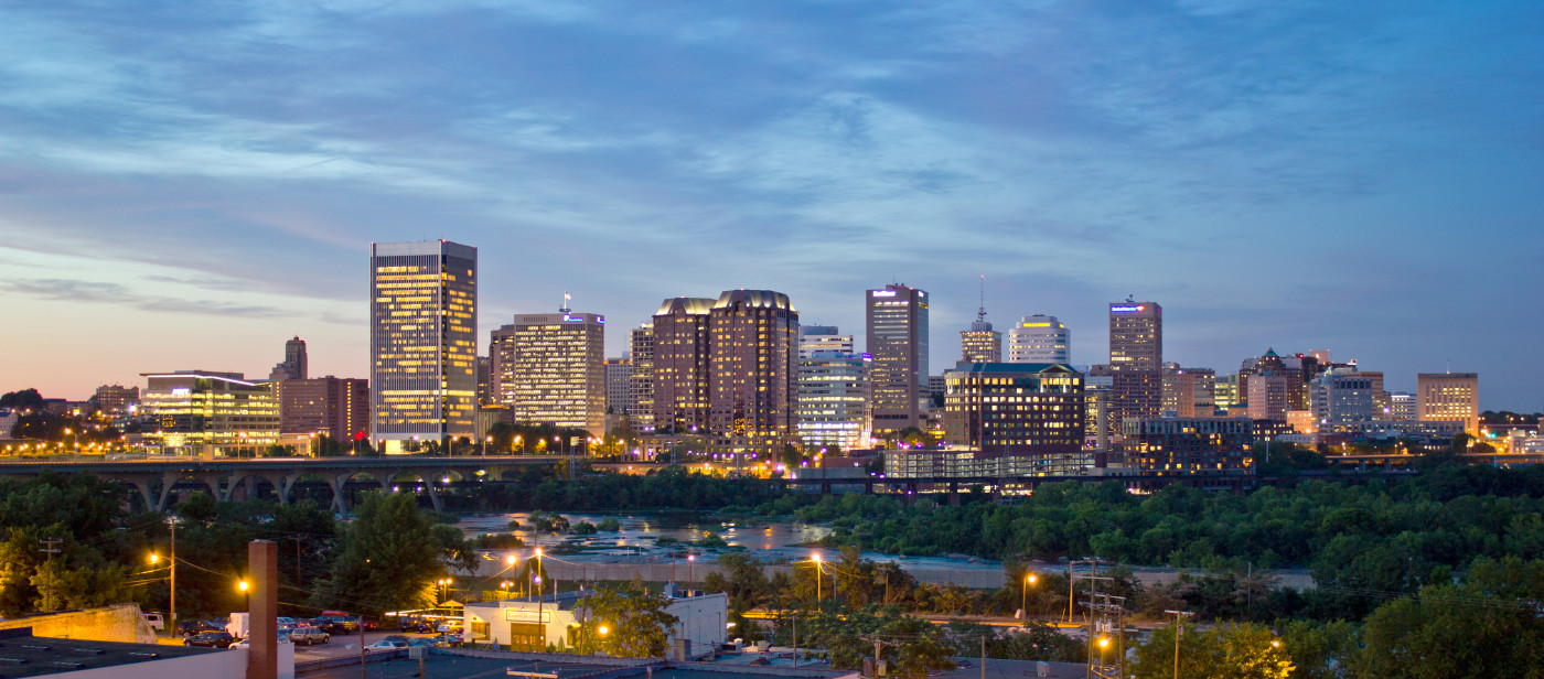 Photo of Landscape City Skyline At Dusk