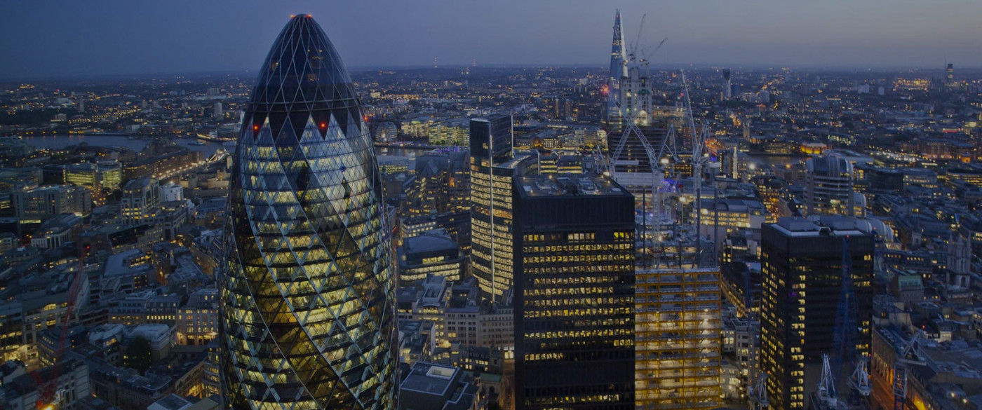 Aldgate Skyline at Night