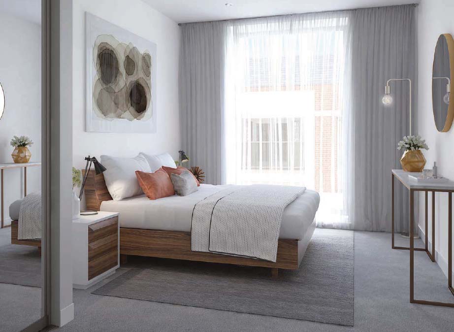 Modern Well Decorated Bedroom with White and Brown Theme