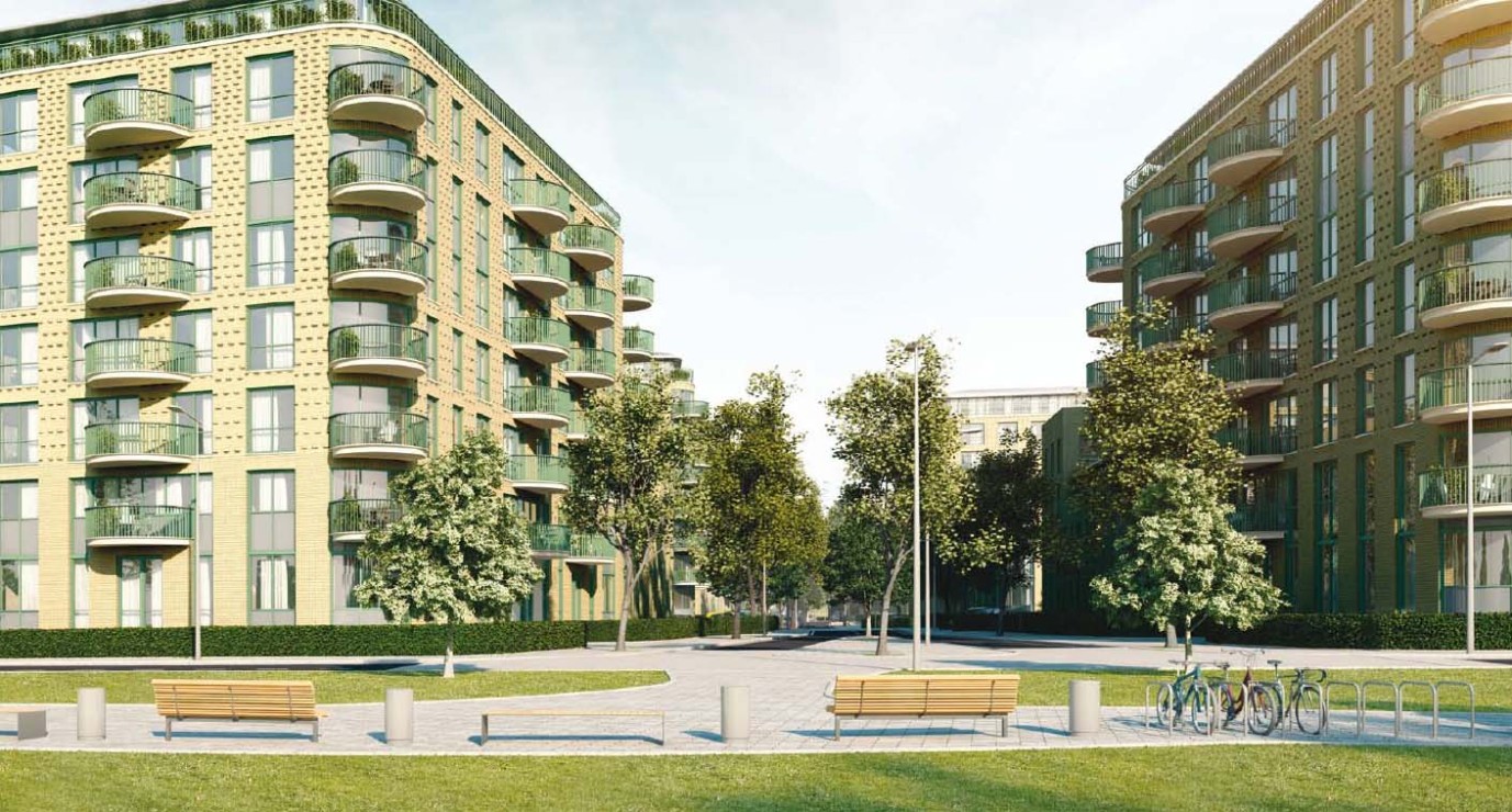 Extreme Long Shot of New Housing Developments